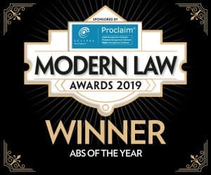 2019 Modern Law Awards Winner, ABS of the Year